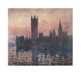 El Parlamento: puesta de sol, 1903 Láminas por Claude Monet