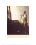 Junge Dame mit Perlenhalsband, ca. 1664 Poster von Jan Vermeer