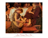 Jesus Washing Peter's Feet Prints by Ford Madox Brown