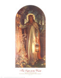 The Light of the World Art by William Holman Hunt