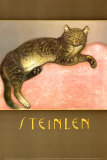 Chat allongé Affiches par Théophile Alexandre Steinlen