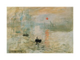 Impression, Sonnenaufgang (grün) Kunstdruck von Claude Monet