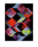 Tridem K Prints by Victor Vasarely