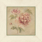 Coral Rose on Antique Linen Poster autor Cheri Blum Coral Rose on Antique Linen Poster autor Cheri Blum