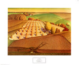 Labourage d'automne, 1931 Affiches par Grant Wood