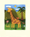 Gerry la girafe Affiches par Sophie Harding