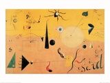 Paysage Catalan Póster por Joan Miró