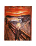 The Scream, c.1893 Art by Edvard Munch
