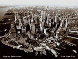 New York, New York, View to Downtown Láminas New York, New York, View to Downtown Láminas