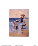 En ramassant des coquillages Art par Christa Kieffer