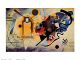 Jaune, rouge et bleu, vers 1925 Posters par Wassily Kandinsky