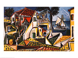 Śródziemnomorski pejzaż (Mediterranean Landscape) Reprodukcje autor Pablo Picasso Śródziemnomorski pejzaż (Mediterranean Landscape) Reprodukcje autor Pablo Picasso