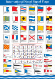 International Naval Signal Flags - International Edition with Texts in Two Languages (English & French) at Art.com