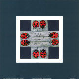 Ladybug Square Dance Art by Barbara Norris
