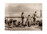Neapolitanische Jugendliche auf Terrasse Kunstdrucke von Freiherr Wilhelm von Gloeden
