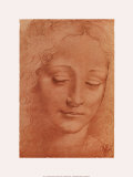 Testa di Giovinetta Kunst van Leonardo da Vinci