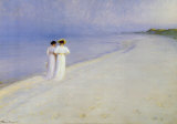Sommerabend Auf Skagen Kunstdrucke von Peder Severin Kröyer