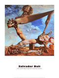 Construcción blanda con judías hervidas Póster por Salvador Dalí