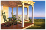 Twilight on the Veranda Print by Daniel Pollera