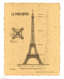 Le Tour Eiffel, Paris, France Print by Yves Poinsot