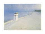 Summer Afternoon on Skagen Beach Prints by Peder Severin Kröyer