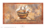 Fresco Doves Prints by Maggie Brown