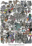 100 Elephants and a Mouse Prints by Kevin Whitlark