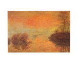 Tramonto Sulla Senna Posters par Claude Monet