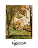 Chestnut Trees and Farm, Jas De Bouffan Prints by Paul Cézanne