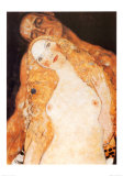Aatami ja Eeva (Adam and Eve) Posters tekijänä Gustav Klimt