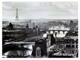 River Seine and the City of Paris, c.1991 Posters van Peter Turnley River Seine and the City of Paris, c.1991 Posters van Peter Turnley