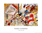 Bustling Aquarelle, c.1923 Posters by Wassily Kandinsky