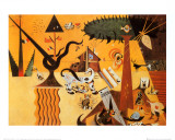 Terre Labouree, c.1923 Poster by Joan Miró