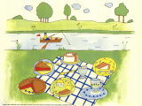 Lakeside Picnic Prints by Lorraine Cook