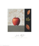 Red Apple and Leaves Posters av John Boyd Red Apple and Leaves Posters av John Boyd