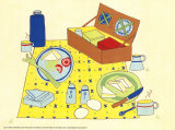 Picnic Basket Prints by Lorraine Cook