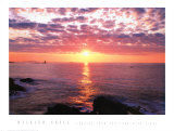 Amanecer desde el faro del Cabo Portland Láminas por William Neill