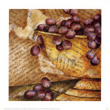 Script and Fruit I Prints by Inka Zlin