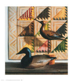 Birds and Bear Tracks, 1990 Prints by Pauline Eblé Campanelli