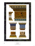 Chapiteau, colonnes, corniches et pilastre Affiches par Michelangelo Pergolesi