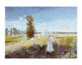 La promenade Affiche par Claude Monet