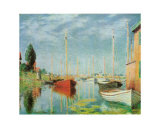 Barche Sportive Poster par Claude Monet