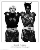 Andy Warhol and Jean-Michel Basquiat Print by Michael Halsband