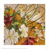 Script and Floral II Prints by Inka Zlin