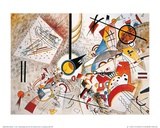 Aquarell voller Leben|Bustling Aquarelle, ca. 1923 Kunstdruck von Wassily Kandinsky