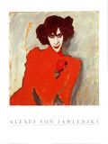 Portrait of Alexander Sacharoff (Sakharoff), Alexij von Jawiensky, Art Print