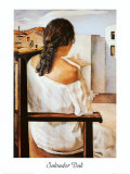 Muchacha de espaldas Láminas por Salvador Dalí