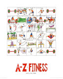 A-Z of Fitness Posters by Nicola Streeten