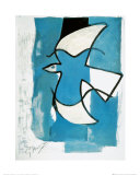 L'Oiseaux Bleu et Gris Plakater av Georges Braque L'Oiseaux Bleu et Gris Plakater av Georges Braque