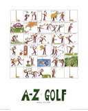 A-Z of Golf Prints by Nicola Streeten A-Z of Golf Prints by Nicola Streeten